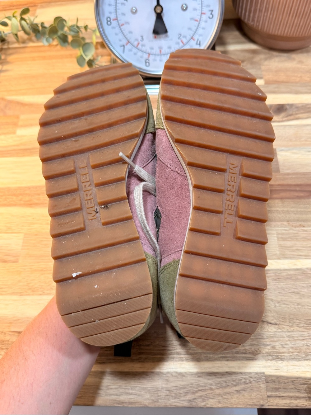 Merrell Kids Olive, Pink & Gray Trail Sneakers - Picture 6 of 7